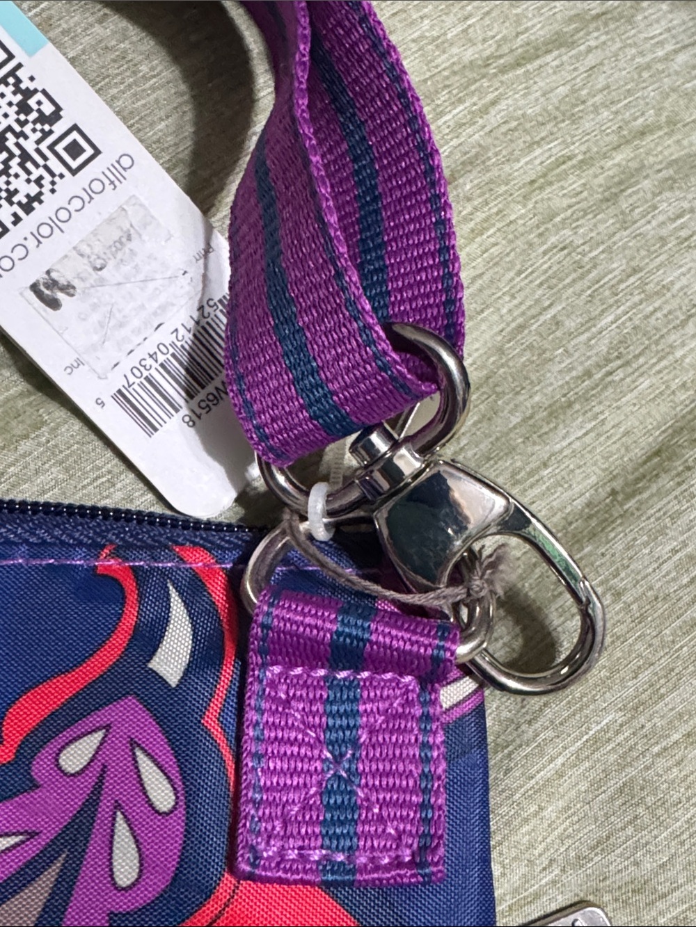 Crossbody Bag Colorful Paisley Boho Small Purse Adjustable Strap Blue Purple Red - Picture 6 of 10